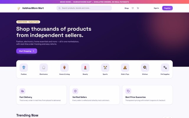Mart multi-vendor marketplace storefront